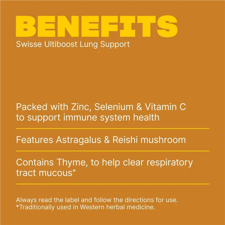 Swisse Ultiboost Lung Support  - 90 Tablets