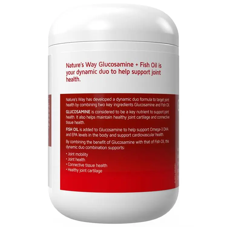 Nature's Way Glucosamine + Fish Oil - 200 Capsules