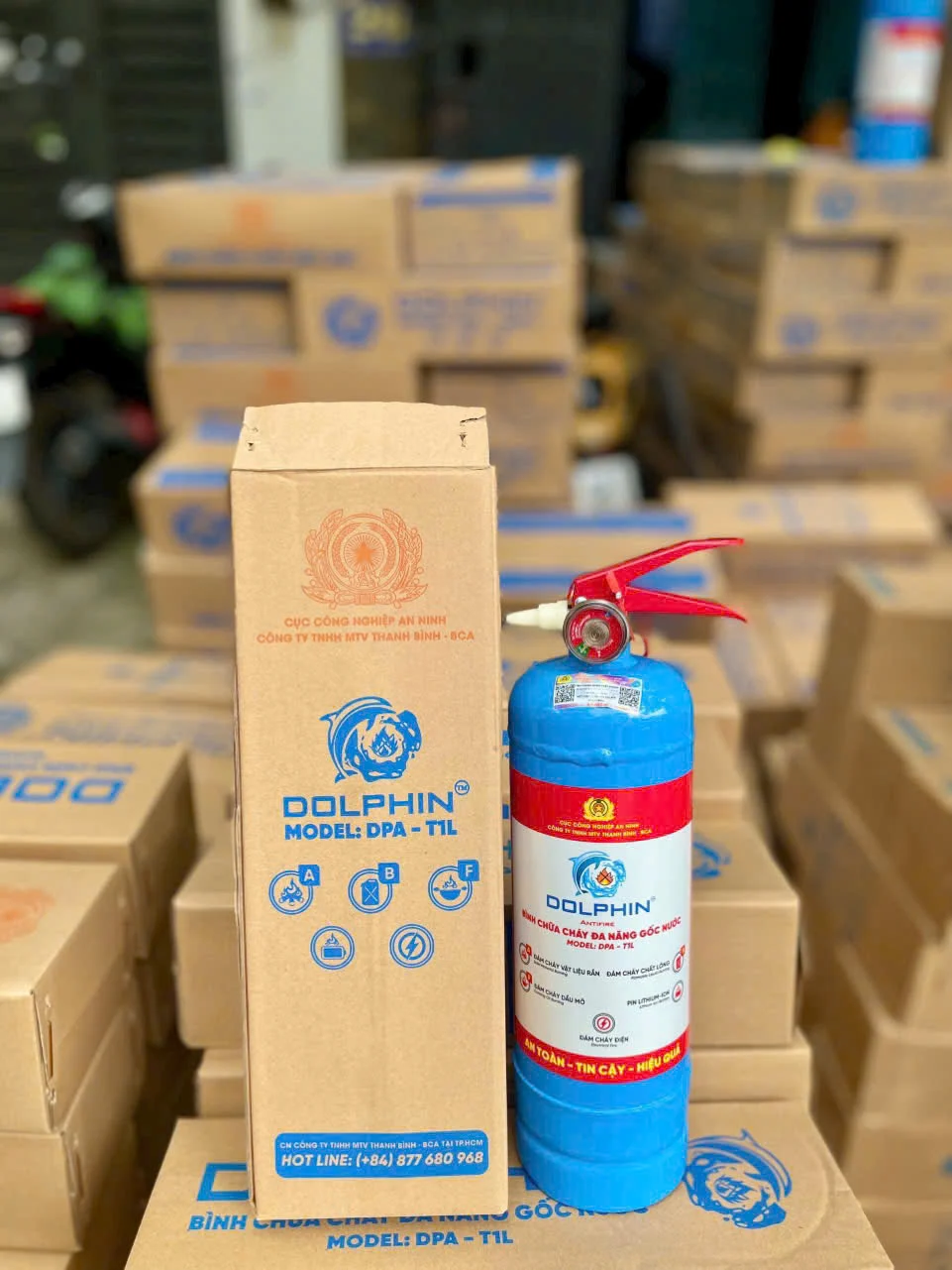 Bình chữa cháy mini Dolphin 1 lít gốc nước DPA-T1L