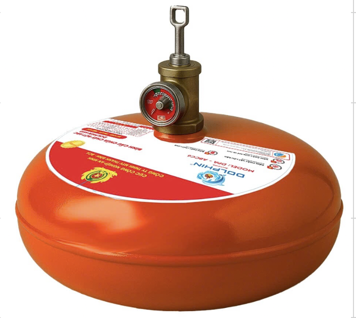 Quả cầu chữa cháy Dolphin bột ABC 6kg DPA-ABCC6