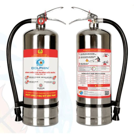 Bình chữa cháy inox Dolphin gốc nước 3.5 lít DPA-I3PL