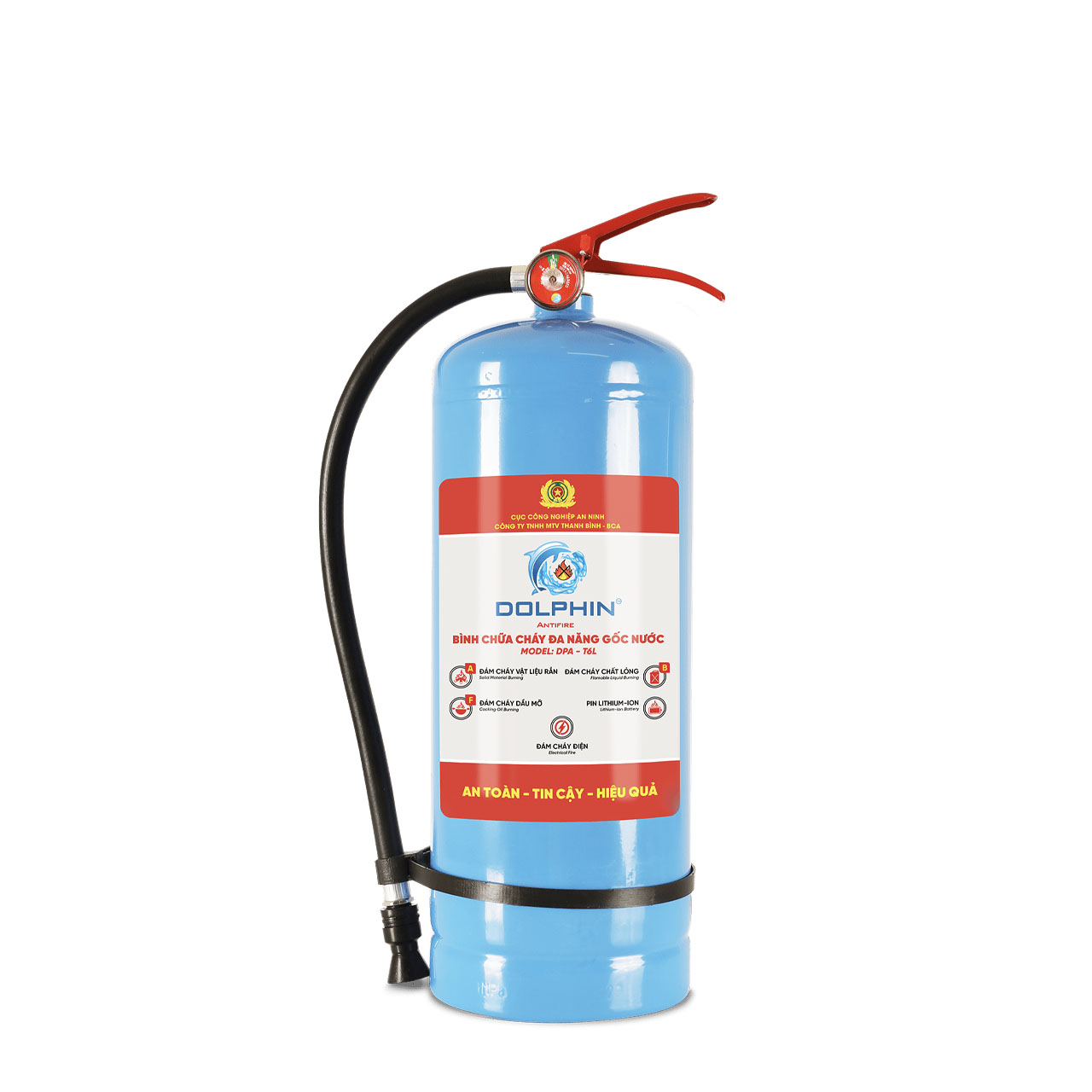  Bình chữa cháy Dolphin 6.5 lít gốc nước DPA-T6PL