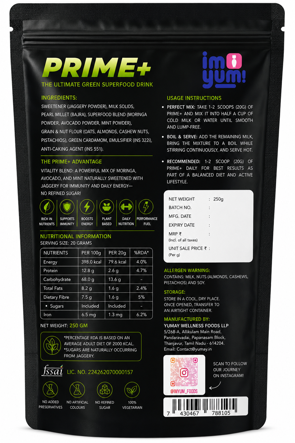 Prime+ Murungai Avocado Blend
