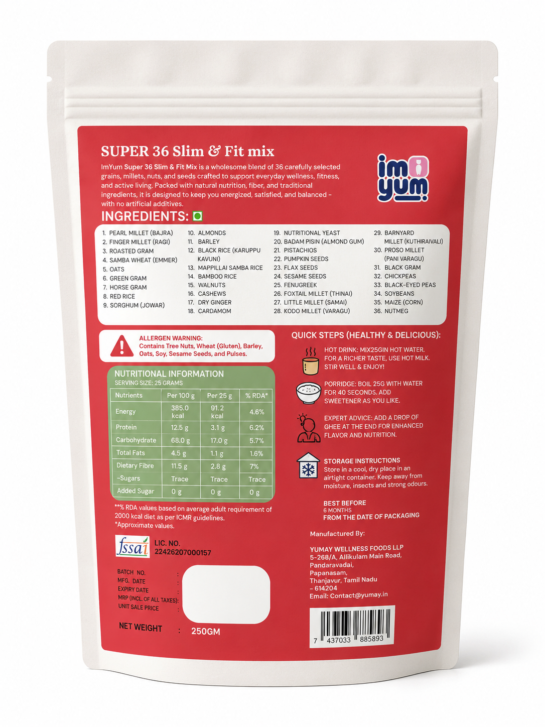 Super 36 Super Food Slim & Fit Mix