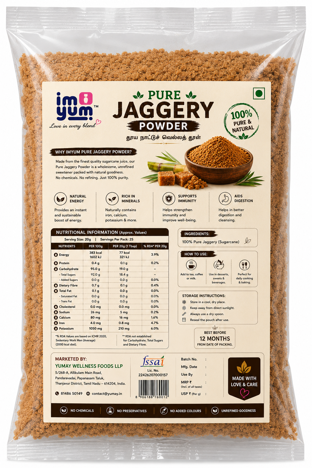 Pure Jaggery Powder