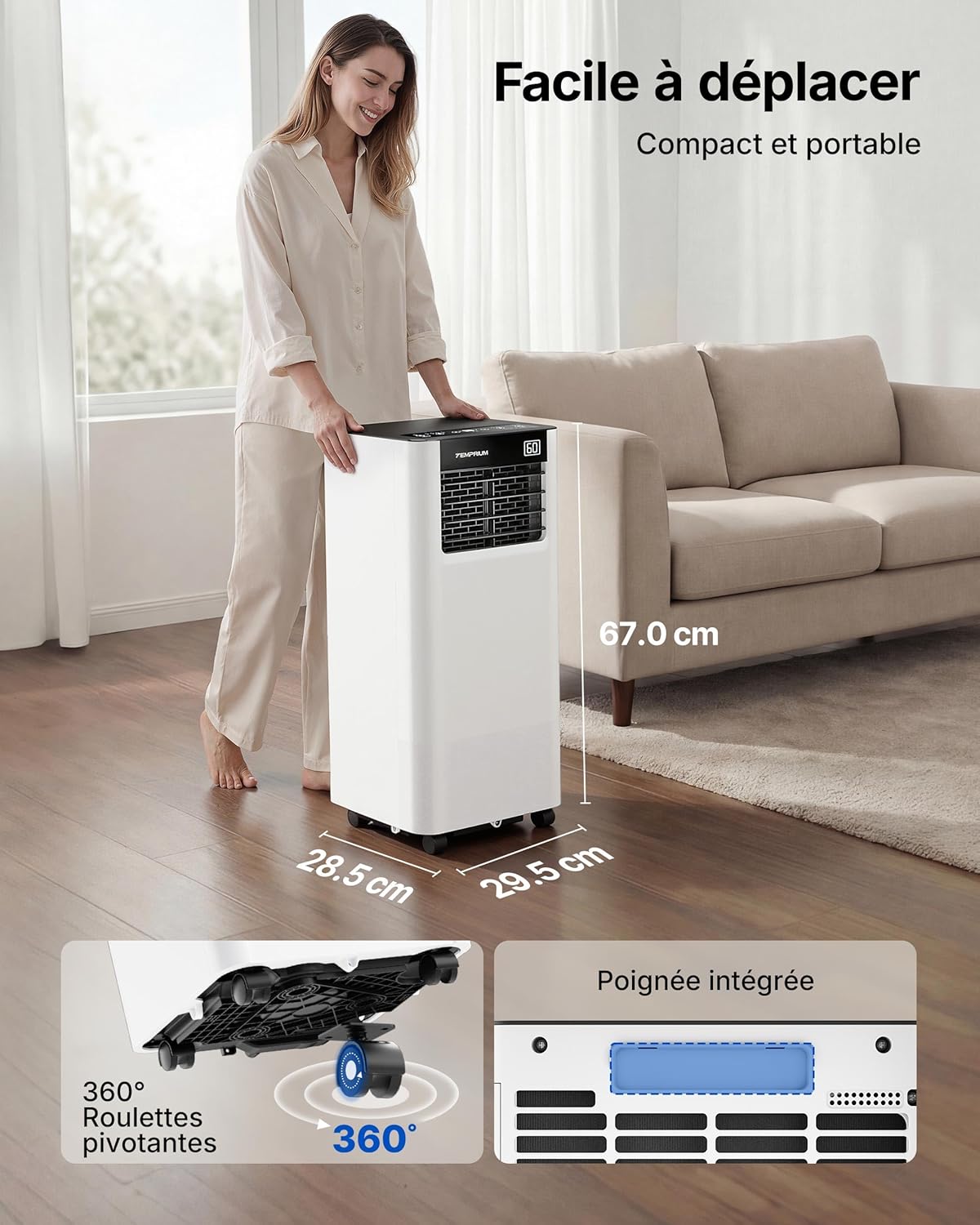 Climatiseur mobile compact