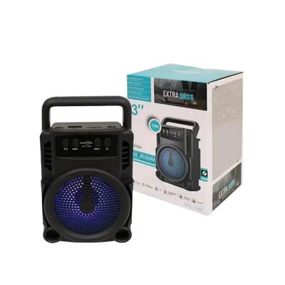 Bluetooth Speaker with Blue LED Grille – Portable Wireless Rechargeable Speaker in Pakistan | Lureena