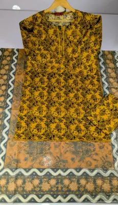 3 Pcs Women's Stitched Lawn Digital Print Suit – Premium Ladies Lawn Dress in Pakistan | Lureena