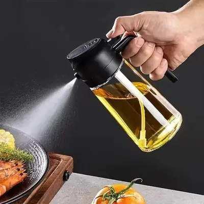 Premium Glass Oil Spray Bottle 
