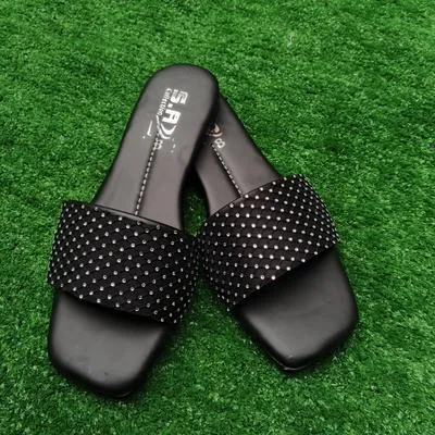 Black Soft Slippers for Ladies in Pakistan