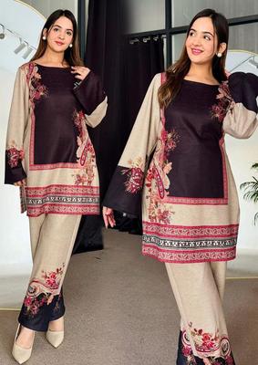 2 Pcs Women's Stitched Digital Printed Co-Ord Set – Premium Ladies Matching Outfit in Pakistan | Lureena
