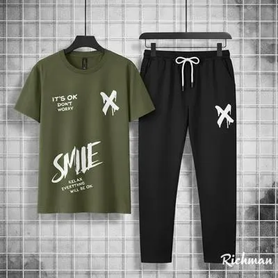 Cotton Graphic Track Suit for Men