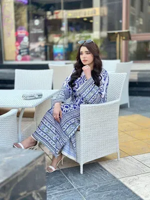 2 Pcs Stitched lawn suits for women in pakistan