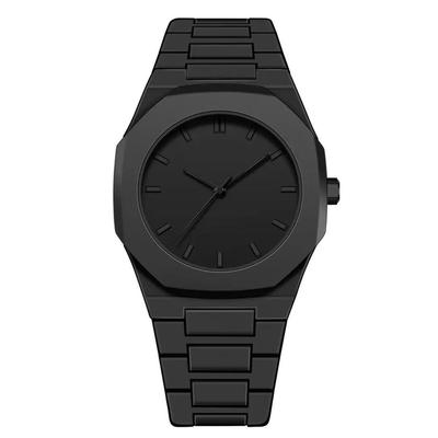 Men's Black Geometric Arabic Dial Watch – Lightweight Fashion Wrist Watch in Pakistan | Lureena