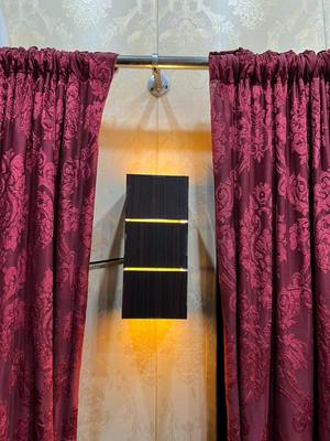 3D Wooden Wall Lamp Brown Golden – Modern LED Wall Light for Home Decor in Pakistan | Lureena
