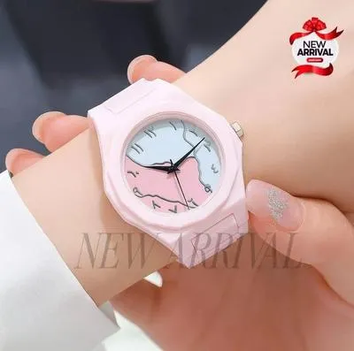 Pink Women's Carbon Fiber Analogue Watch 40mm – Stylish Quartz Wrist Watch for Ladies in Pakistan | Lureena