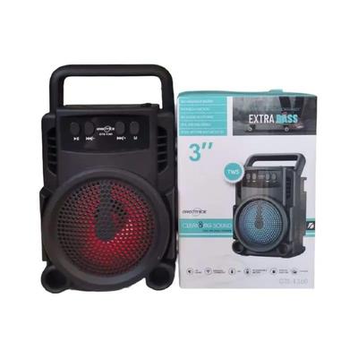 Bluetooth Speaker with Blue LED Grille – Portable Wireless Rechargeable Speaker in Pakistan | Lureena