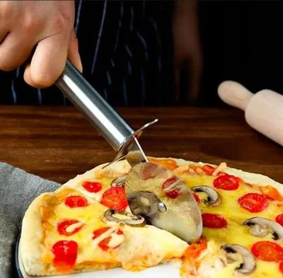 Electric Pizza Cutter Stainless Steel 