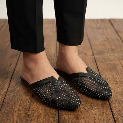 Black Slip-On Dress Shoes for Women's in Pakistan