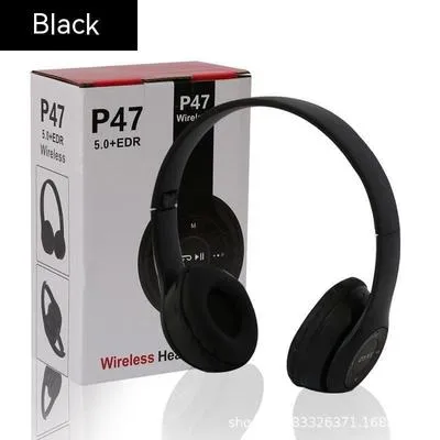 Wireless Bluetooth Headphones P47 Black