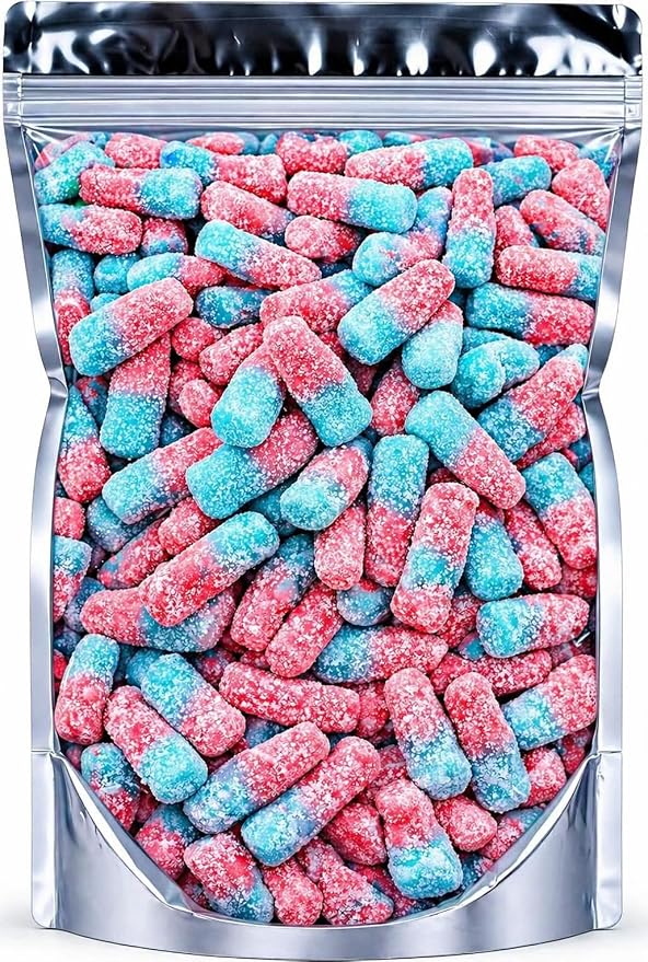 Sour Blue & Pink Candy Bites