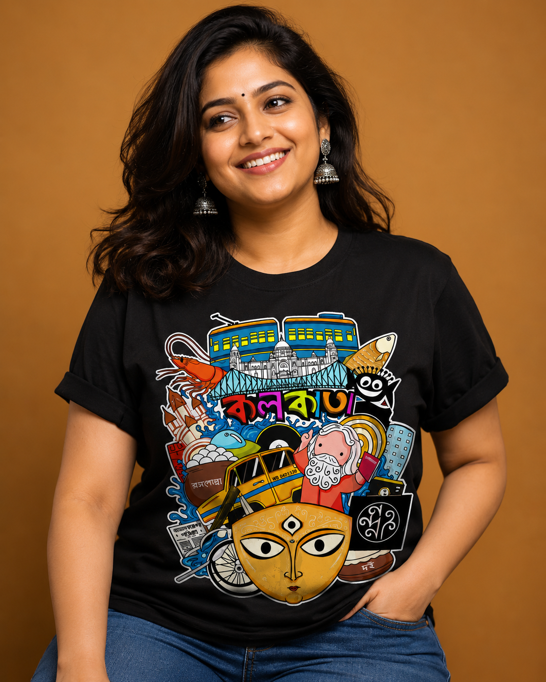 Kolkata Heritage Graphic T-shirt