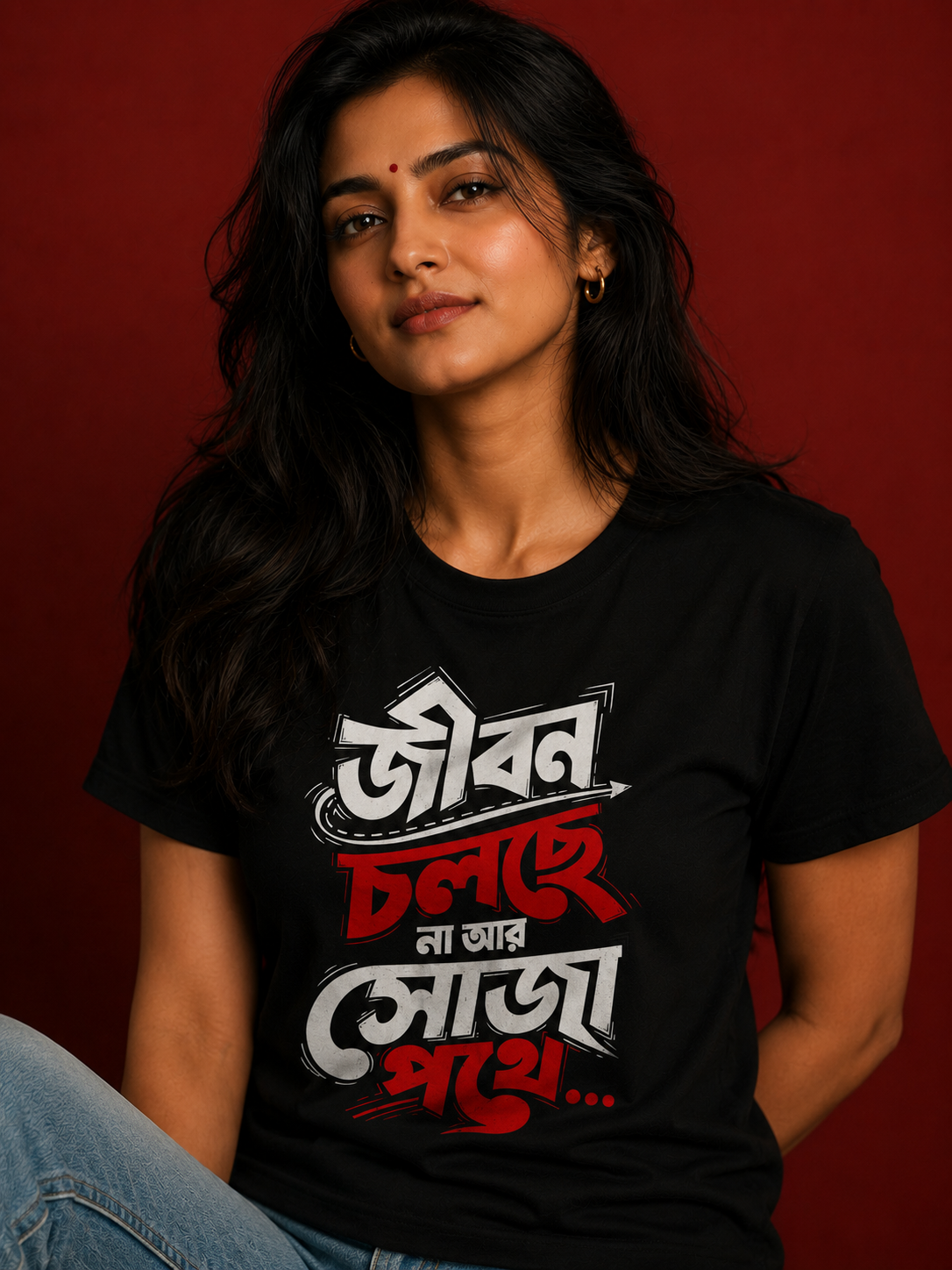 Bengali Graphic Quote T-Shirt