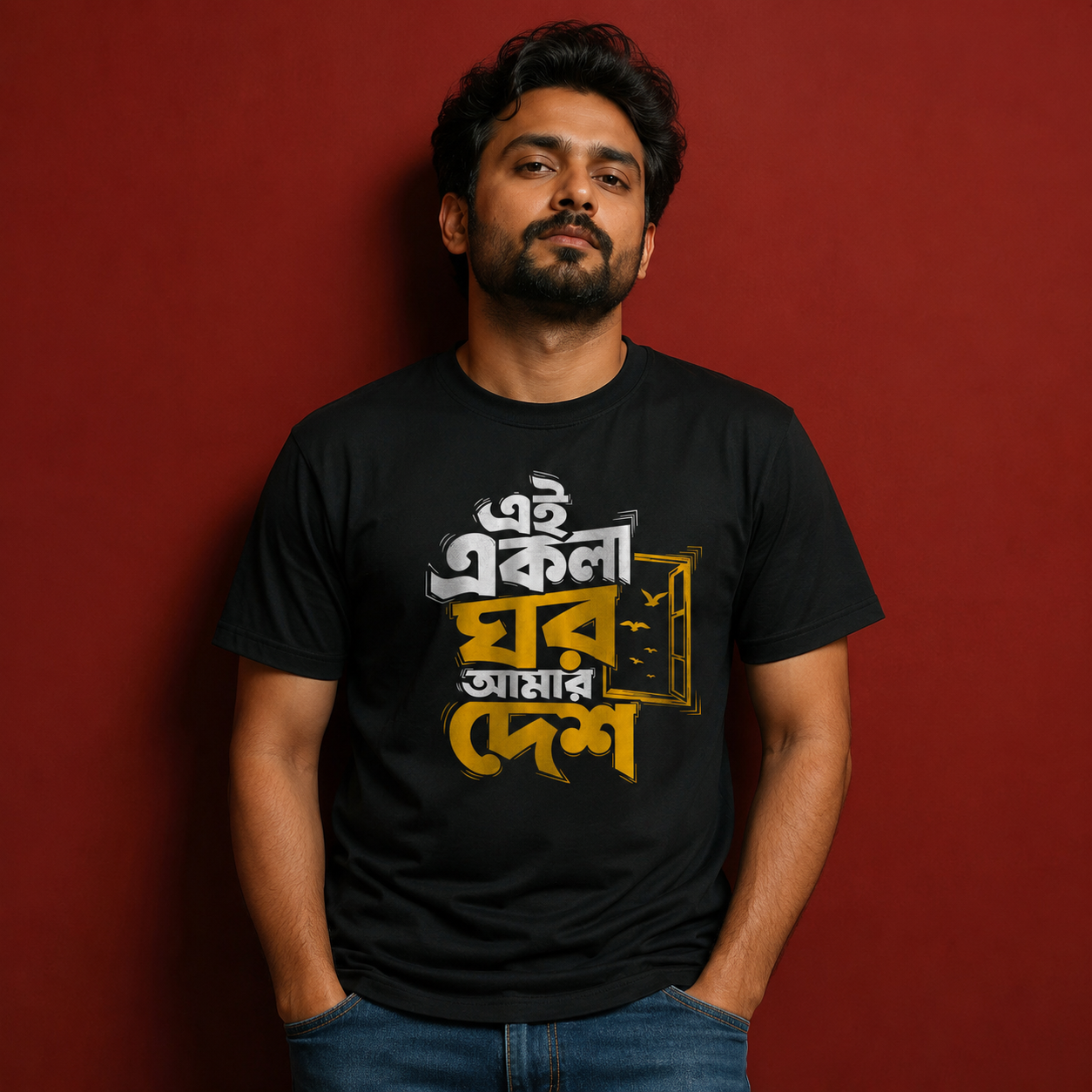 Bengali Quote Graphic T-Shirt