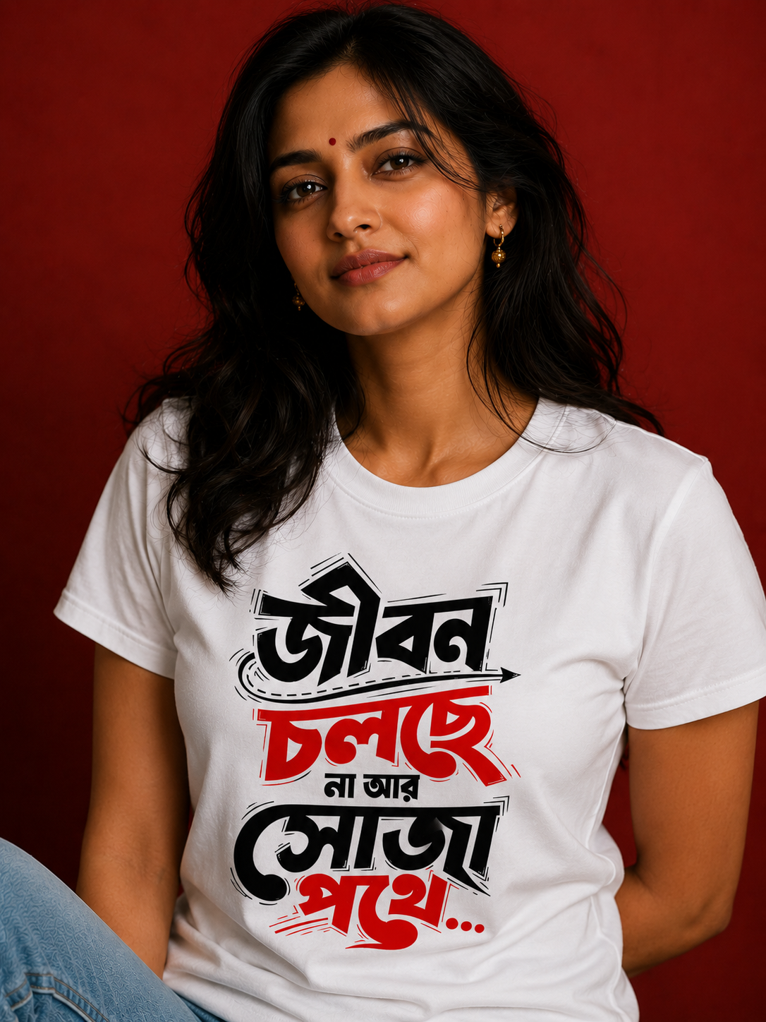 Bengali Graphic Quote T-Shirt
