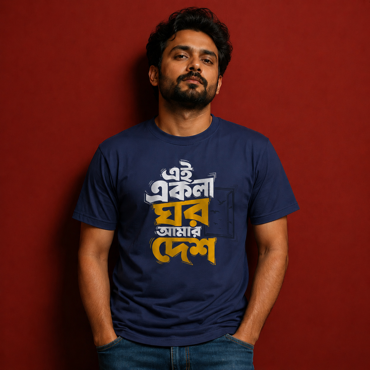 Bengali Quote Graphic T-Shirt