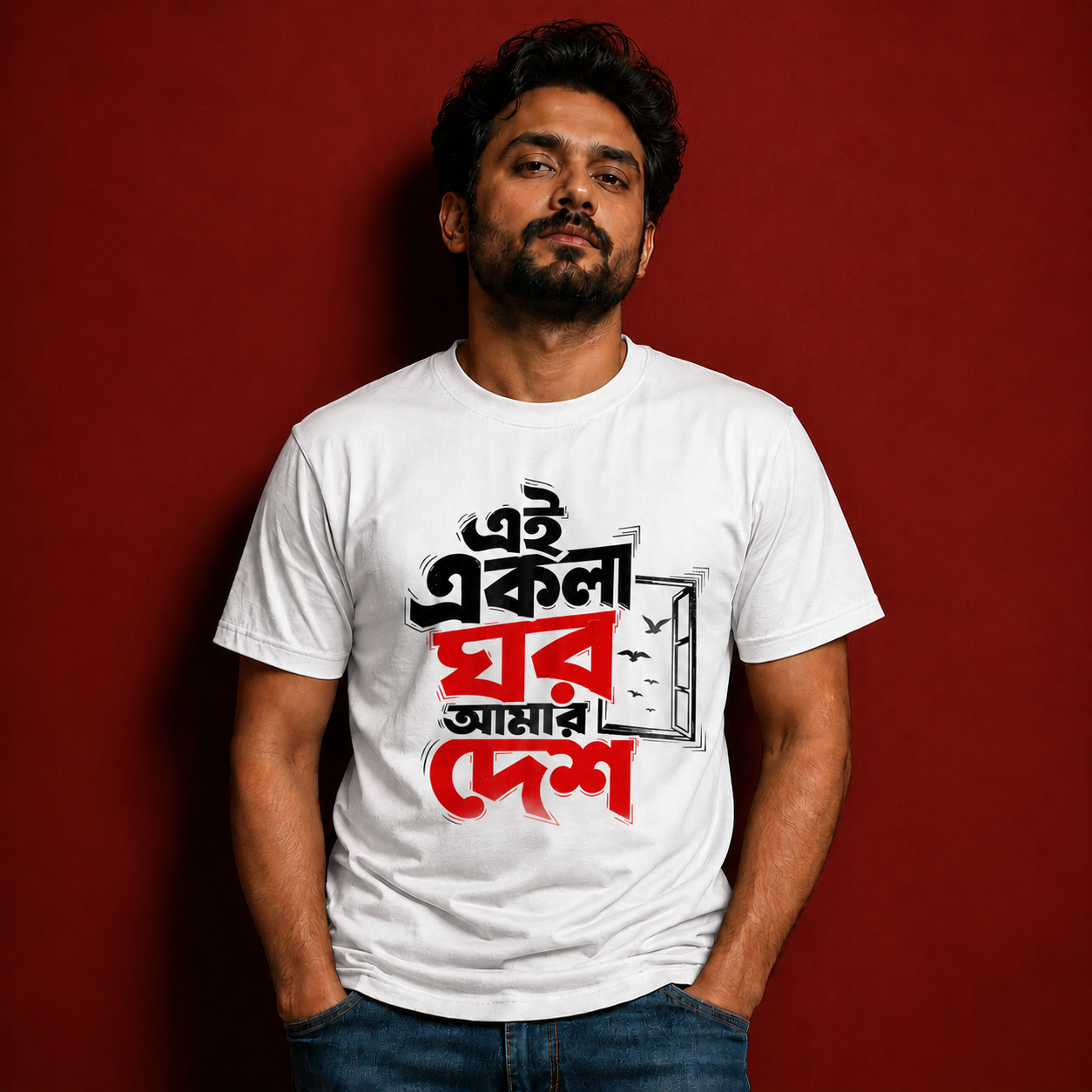 Bengali Quote Graphic T-Shirt