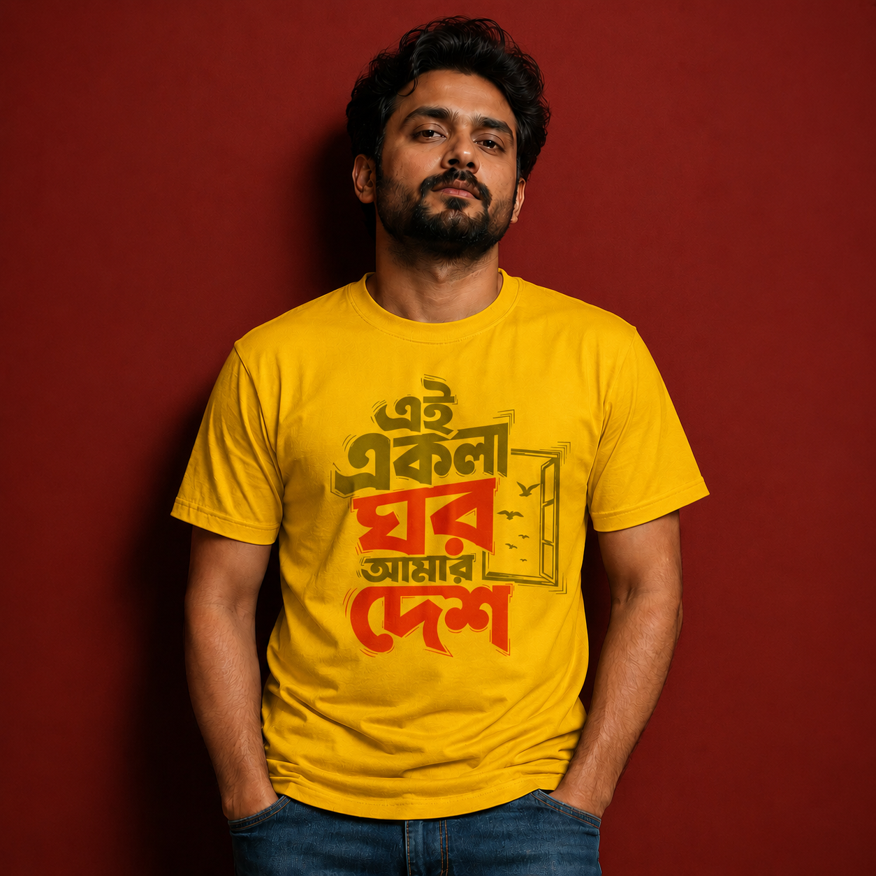 Bengali Quote Graphic T-Shirt