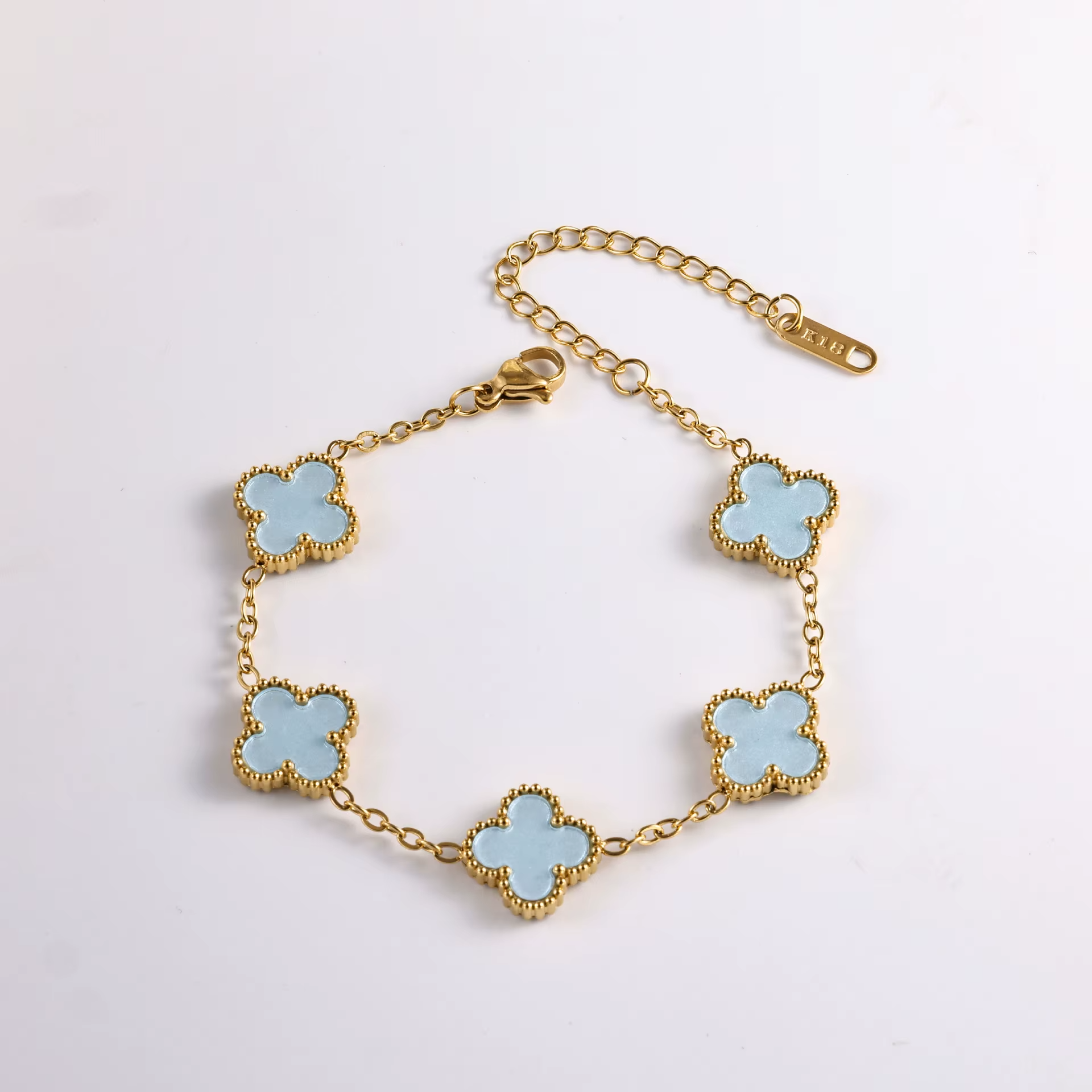 Pulseira Trevo Azul