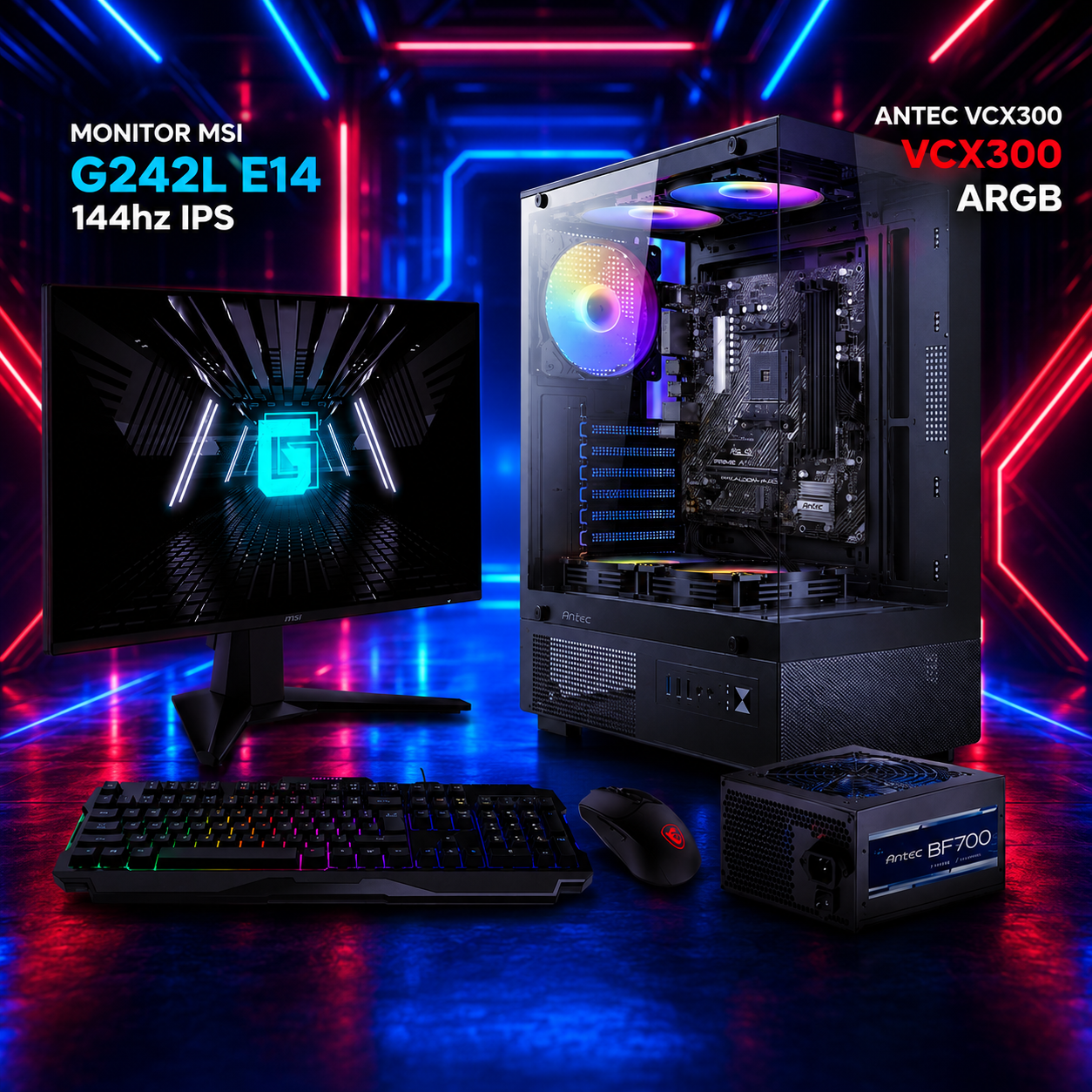 PC Gamer Ryzen 5 5600GT + 16 ram ddr4  - 1 tb ssd   Monitor MSI 144Hz