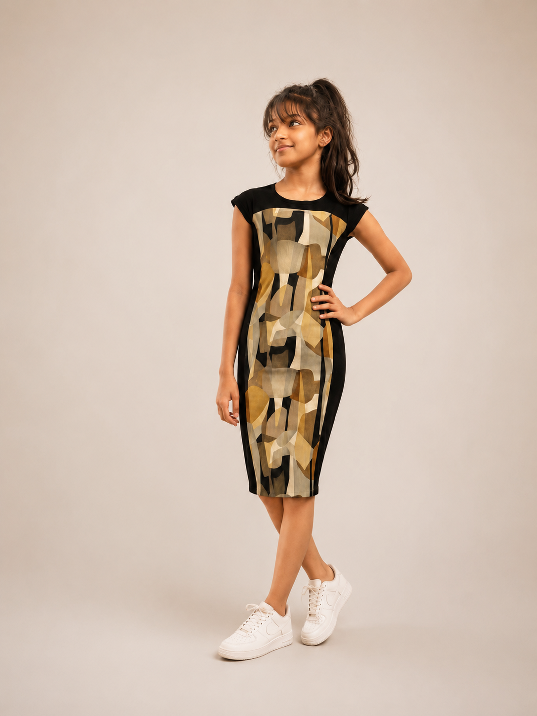 Terra Abstract Dress