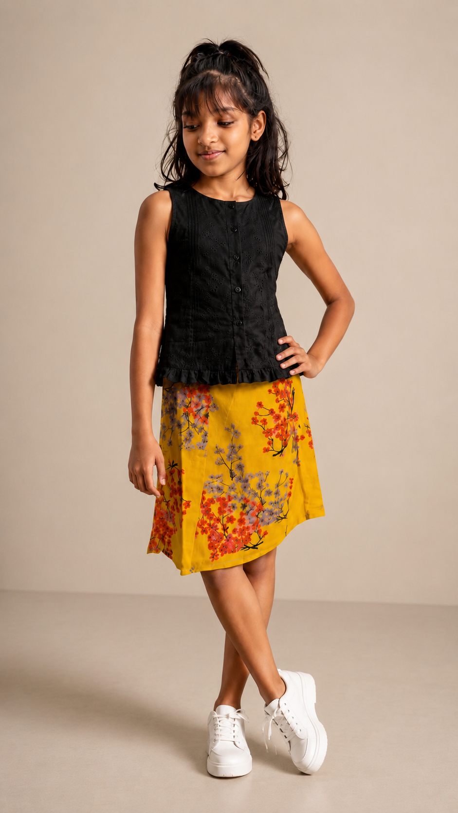 Golden Bloom Co-Ord Set