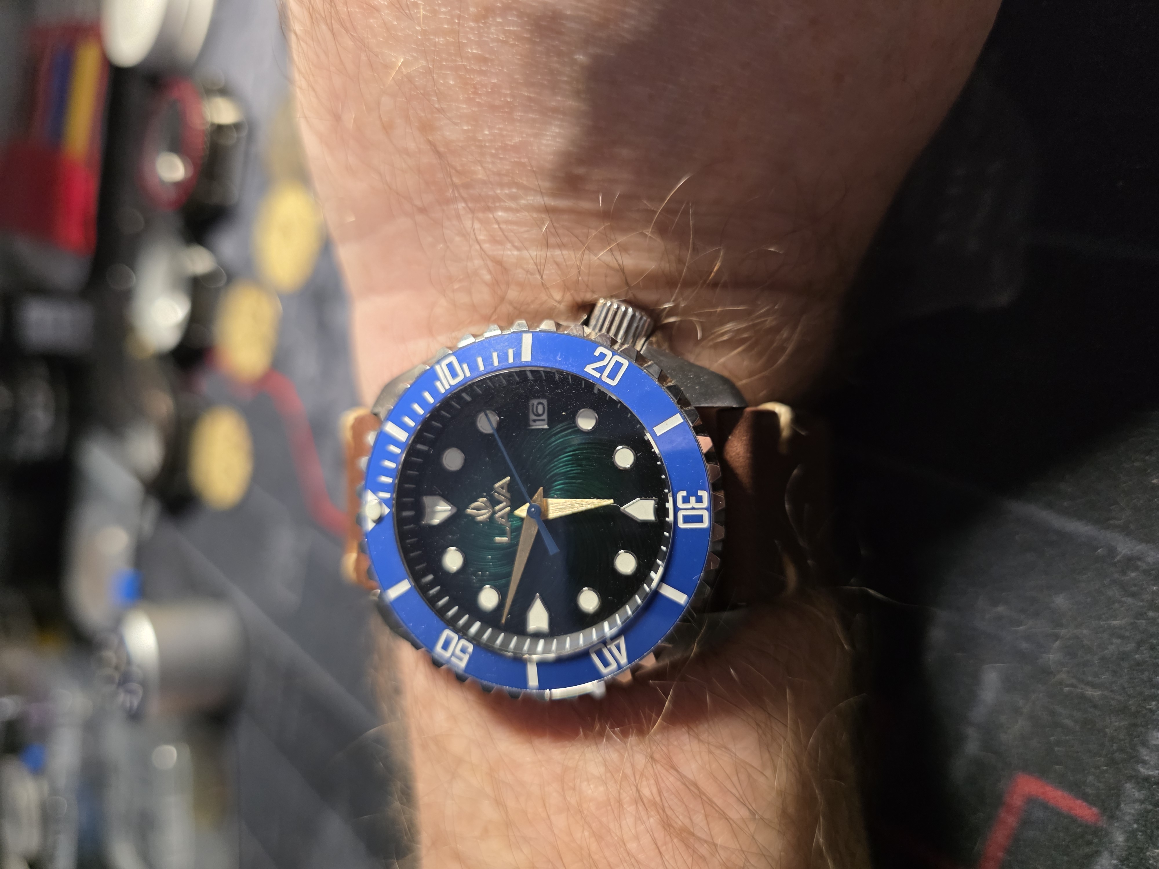 LAVA Blue Safari watch