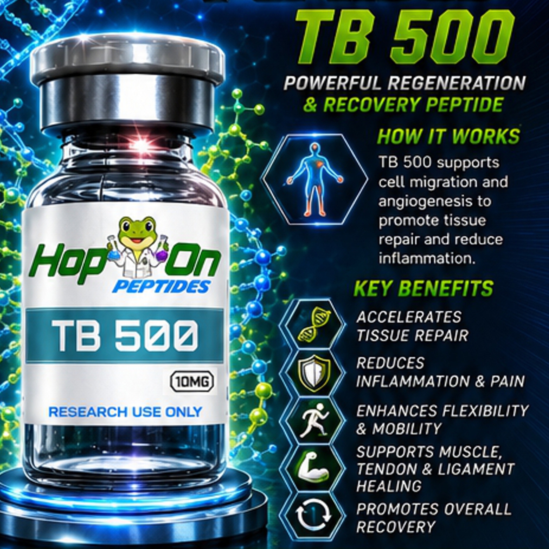 TB 500 Peptide 10mg - Research Use Only