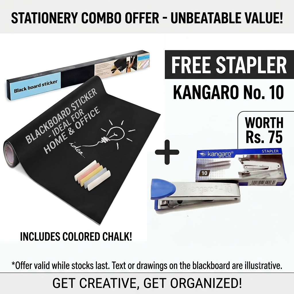 Blackboard Sticker Combo with Free Stapler