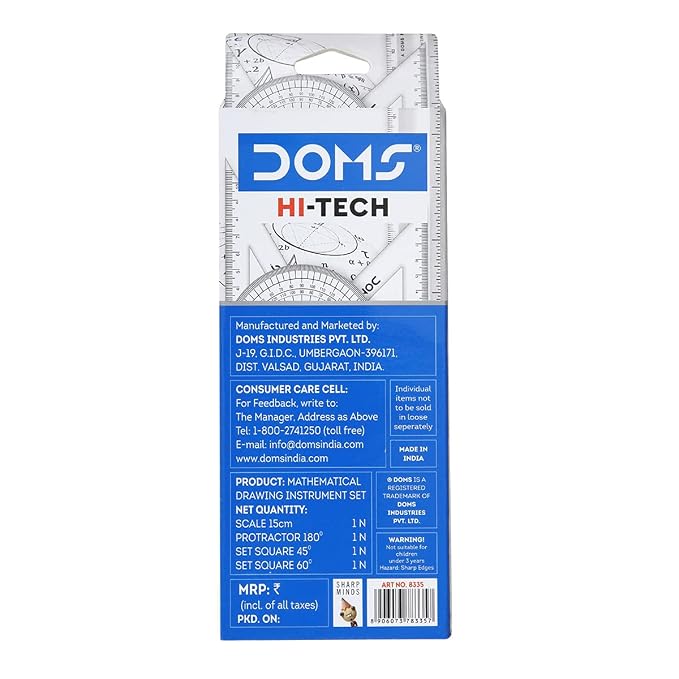 DOMS Hi-Tech Mathematical Drawing Instrument Set