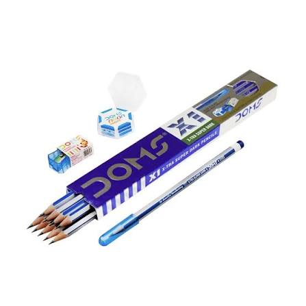 Doms X1 Extra Super Dark Pencils (Pack of 10 Pencil)