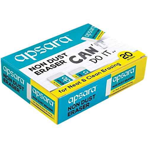 Apsara Non Dust Eraser (20 Pack)