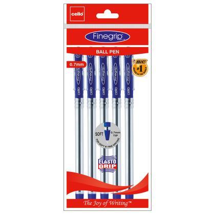 Cello Finegrip Ball Pen (Pack of 5)