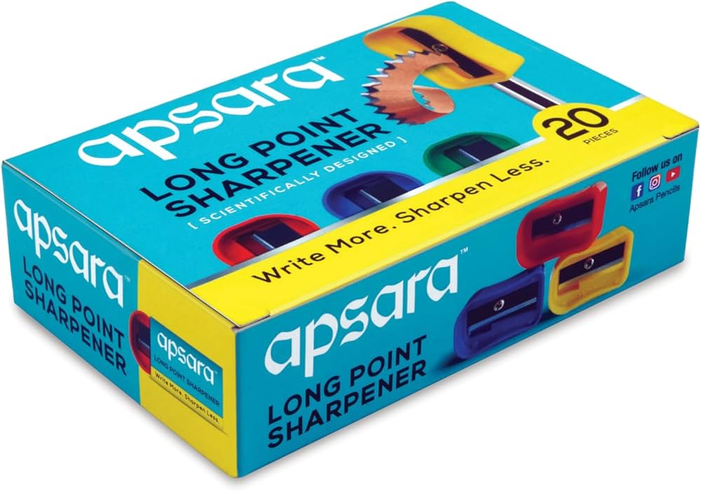 Apsara Long Point Sharpener (20 Pieces)