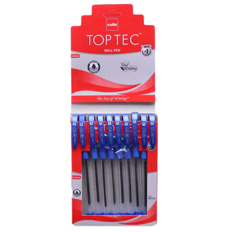 Toptec Ball Pen Pack (Pack of 10)