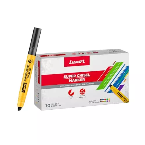 Luxor Super Chisel Marker (Pack of 10)