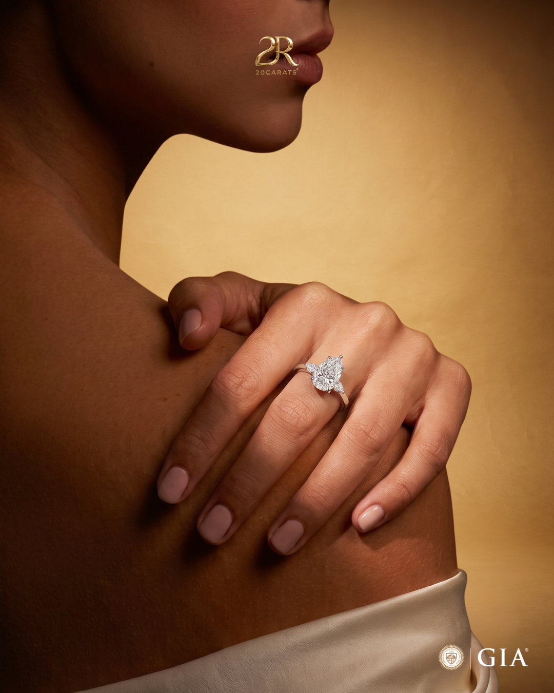 TRIBECA PEAR RING