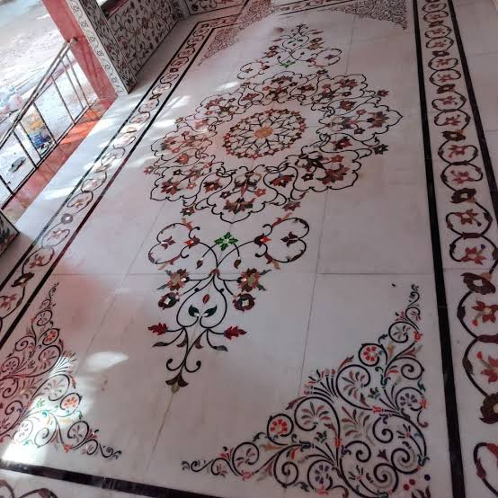 Marble Inlay Floor Tiles