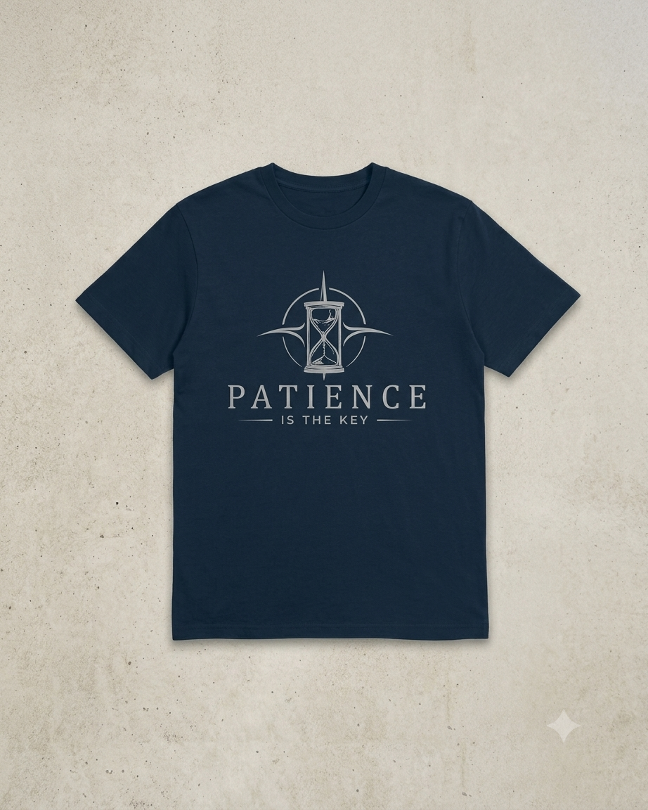 T-shirt 'Patience is the Key'