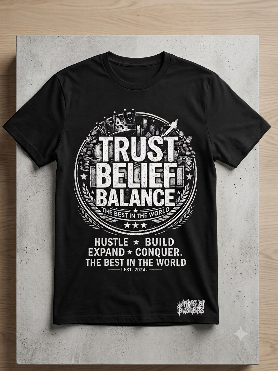 T-shirt Trust Belief Balance